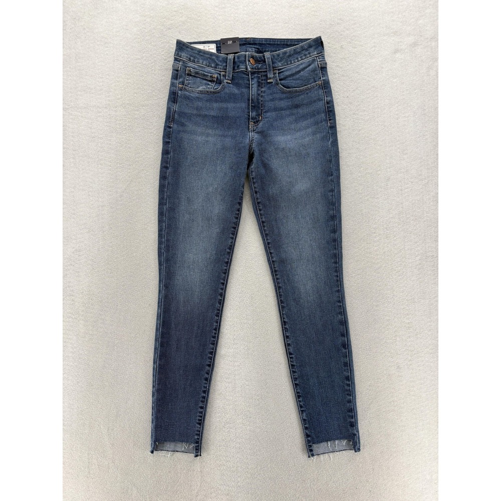 Gap Universal Jegging Jeans Womens 6 Blue Medium Wash Mid Rise Super Stretch NWT